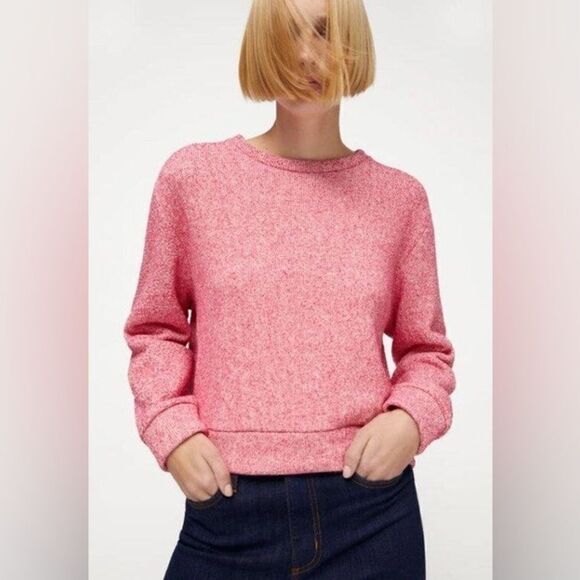 ZARA PINK SWEATSHIRT - Picture 1 of 7